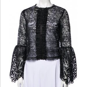 Alexis Black Lace Blouse. Excellent condition. Size XS.
